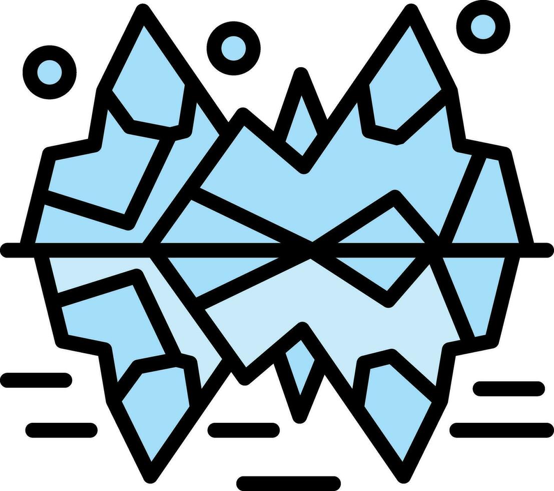 Ice formation Vector Icon Design