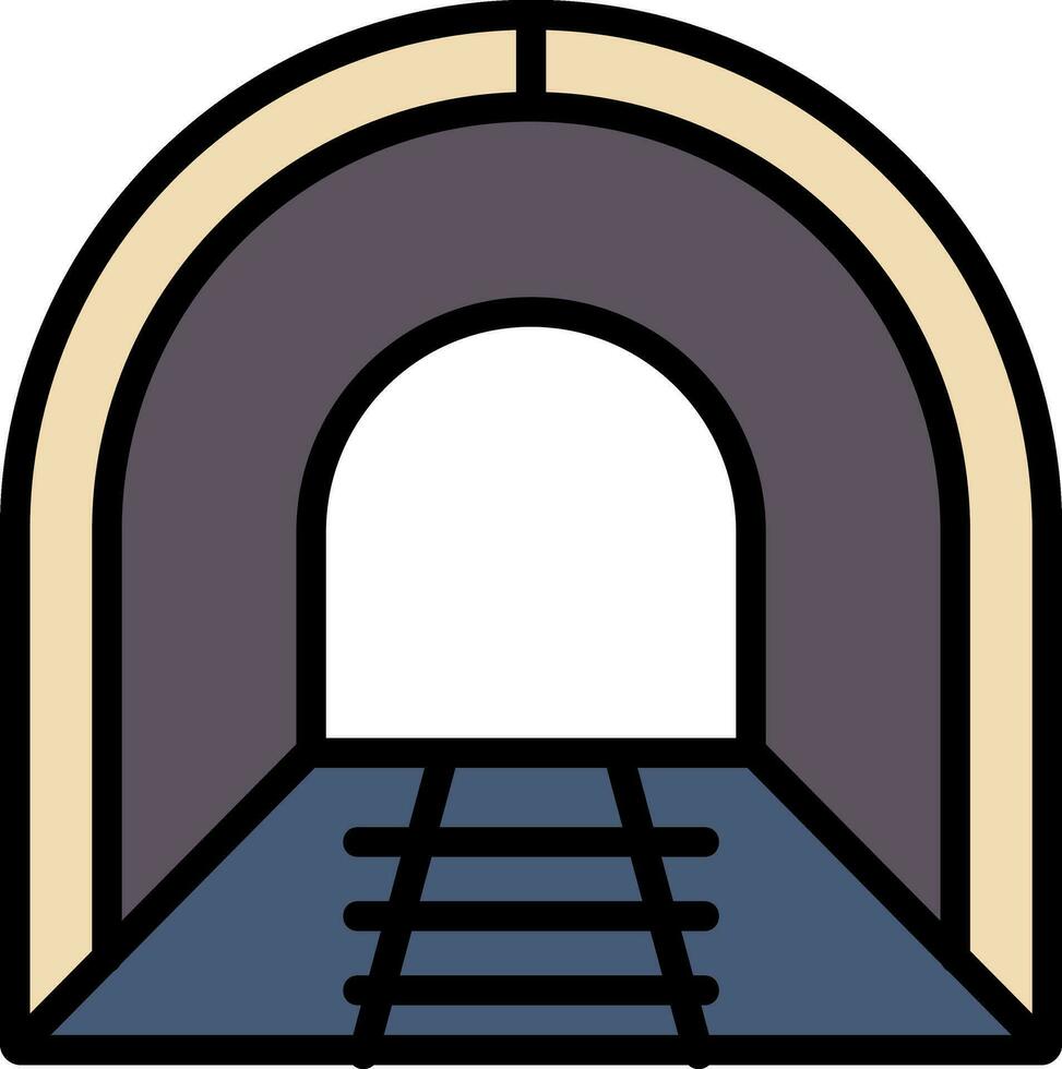 diseño de icono de vector de túnel