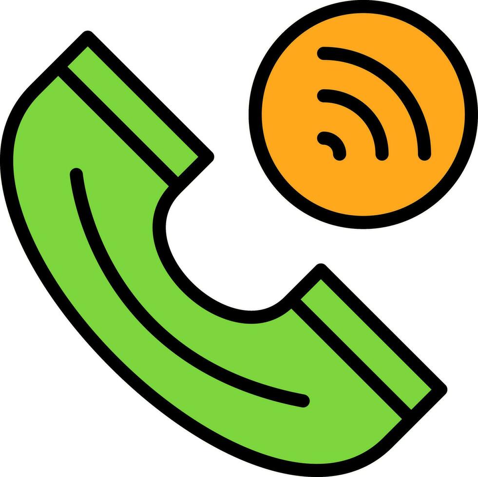 diseño de icono de vector de llamada telefónica