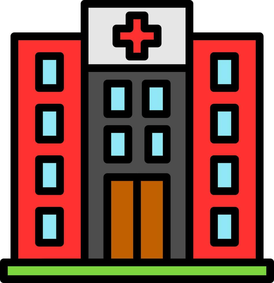 diseño de icono de vector de hospital