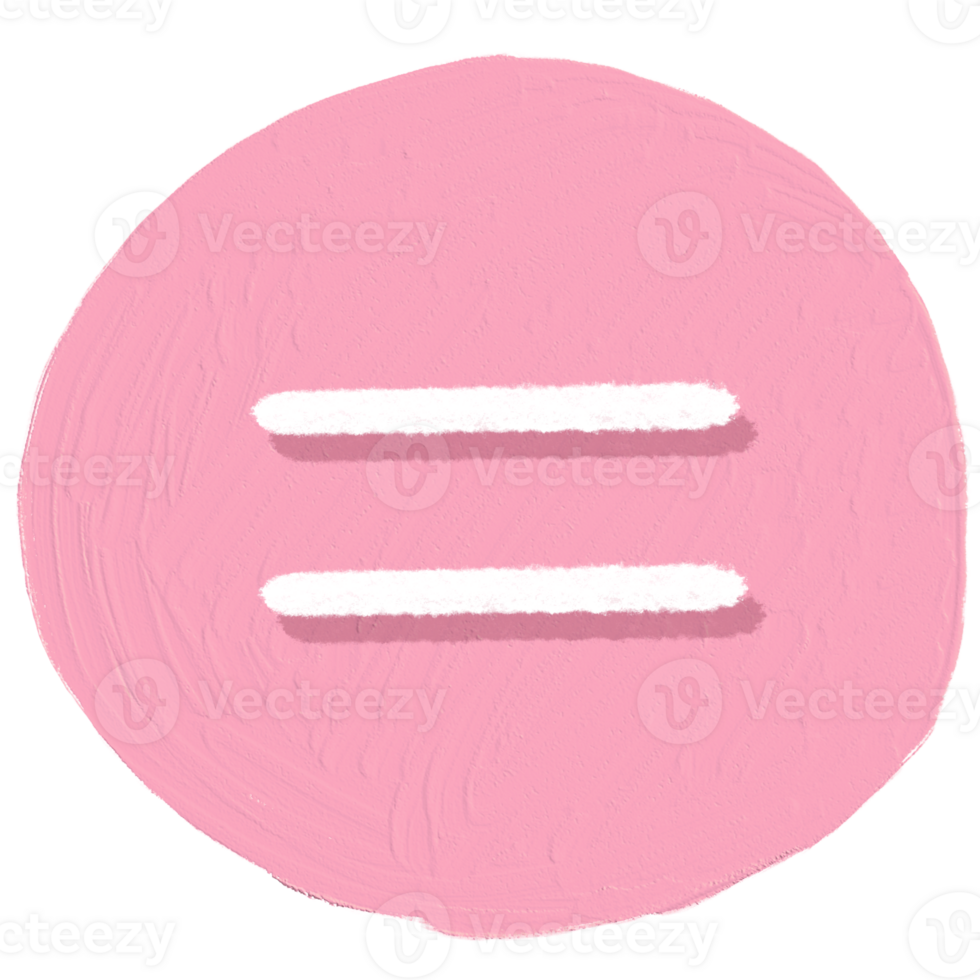 The equal sign is in a pink circle. png