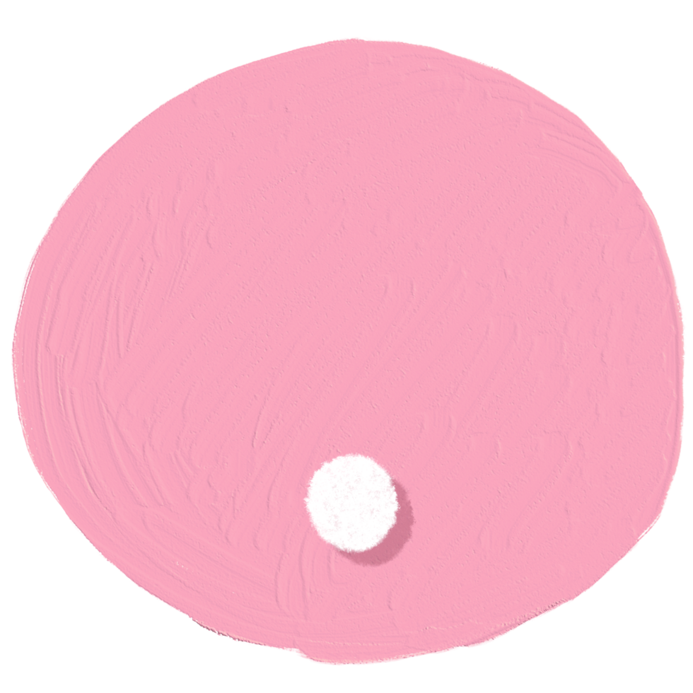 The dot sign is in a pink circle. png