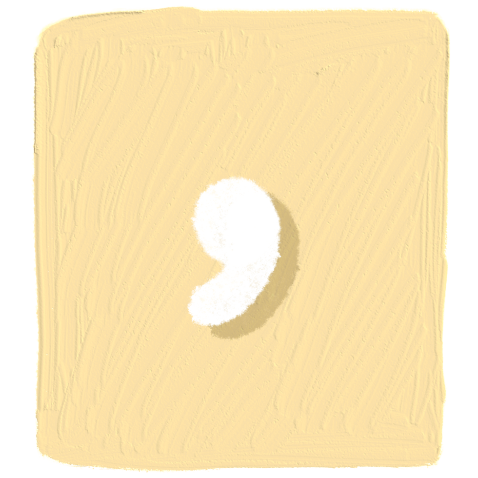 The Commas sign is in the yellow square. png