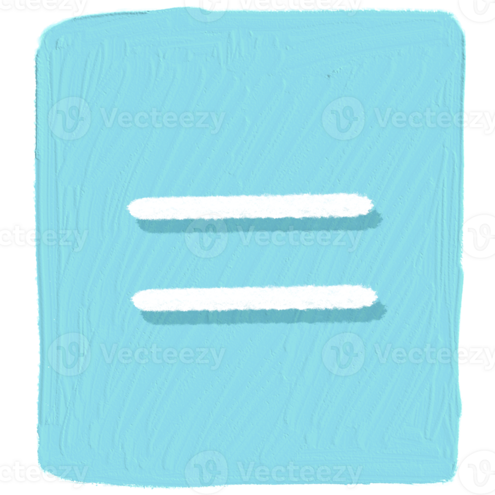 The equal sign is in the blue square. png