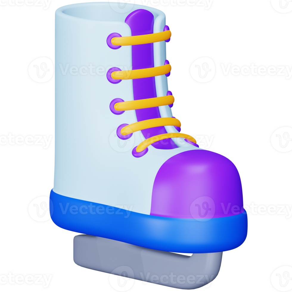 Eis Skaten 3d Rendern isometrisch Symbol. png