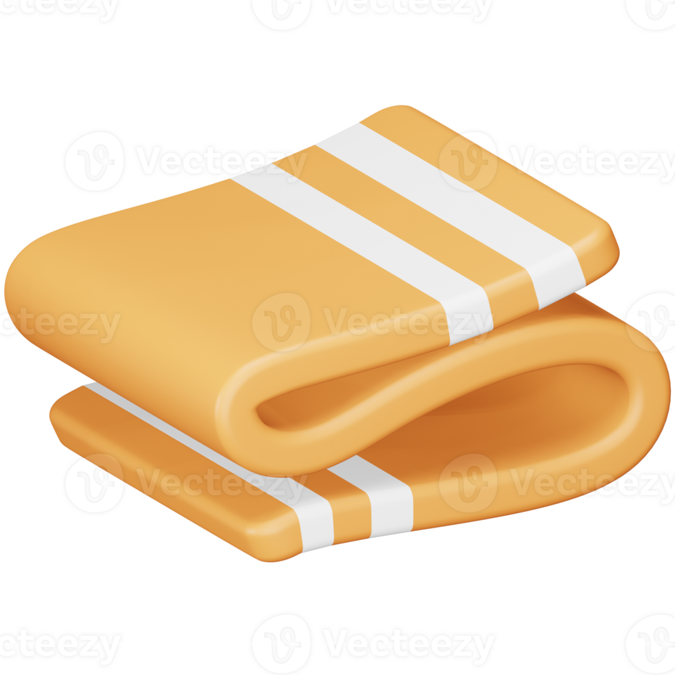 Blanket 3d rendering isometric icon. png