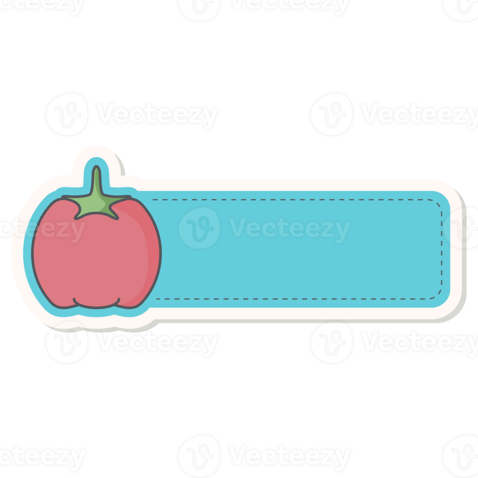 tomate saudável vegetal vegetariano ingredientes rótulo nome Tag adesivo png