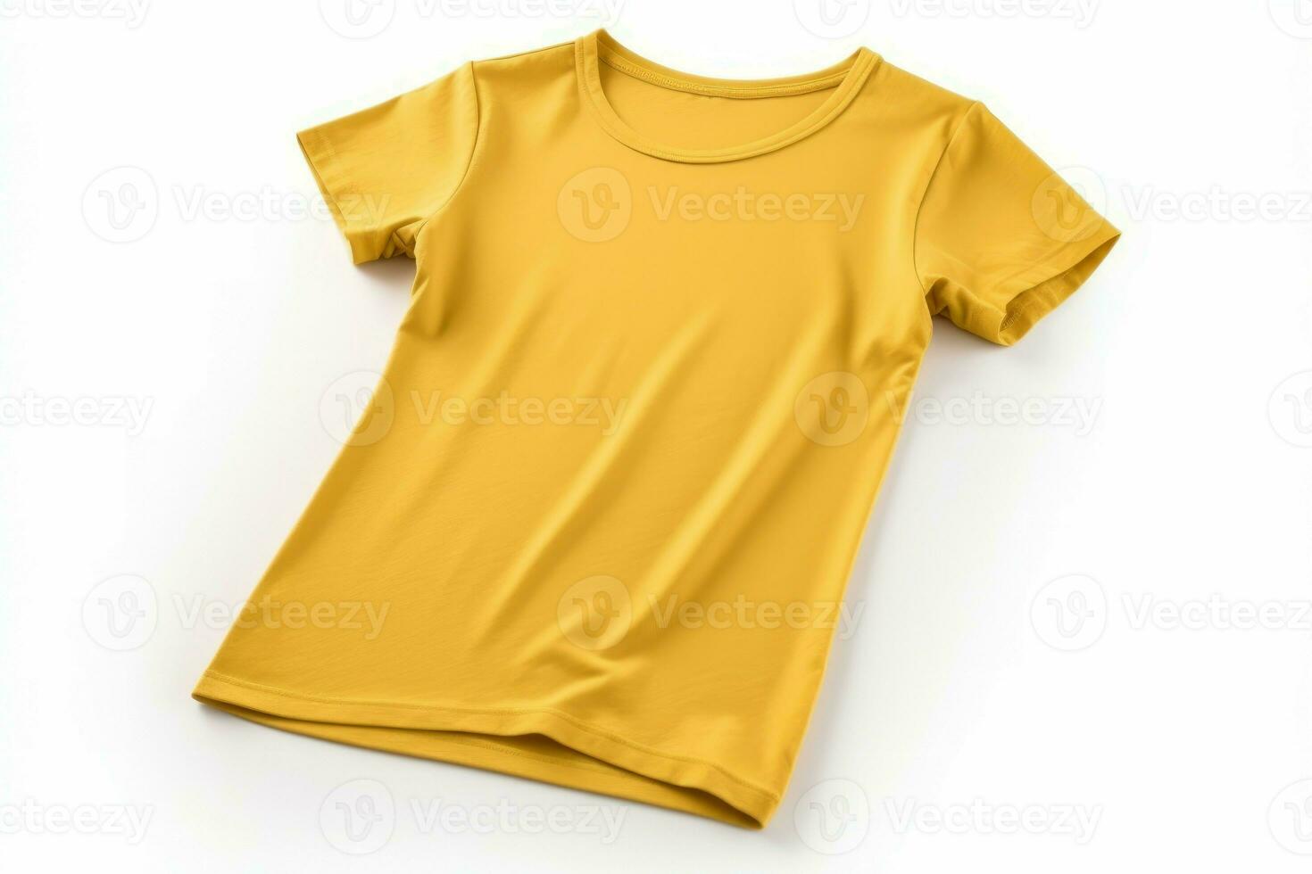 Yellow t-shirt. Generate Ai photo