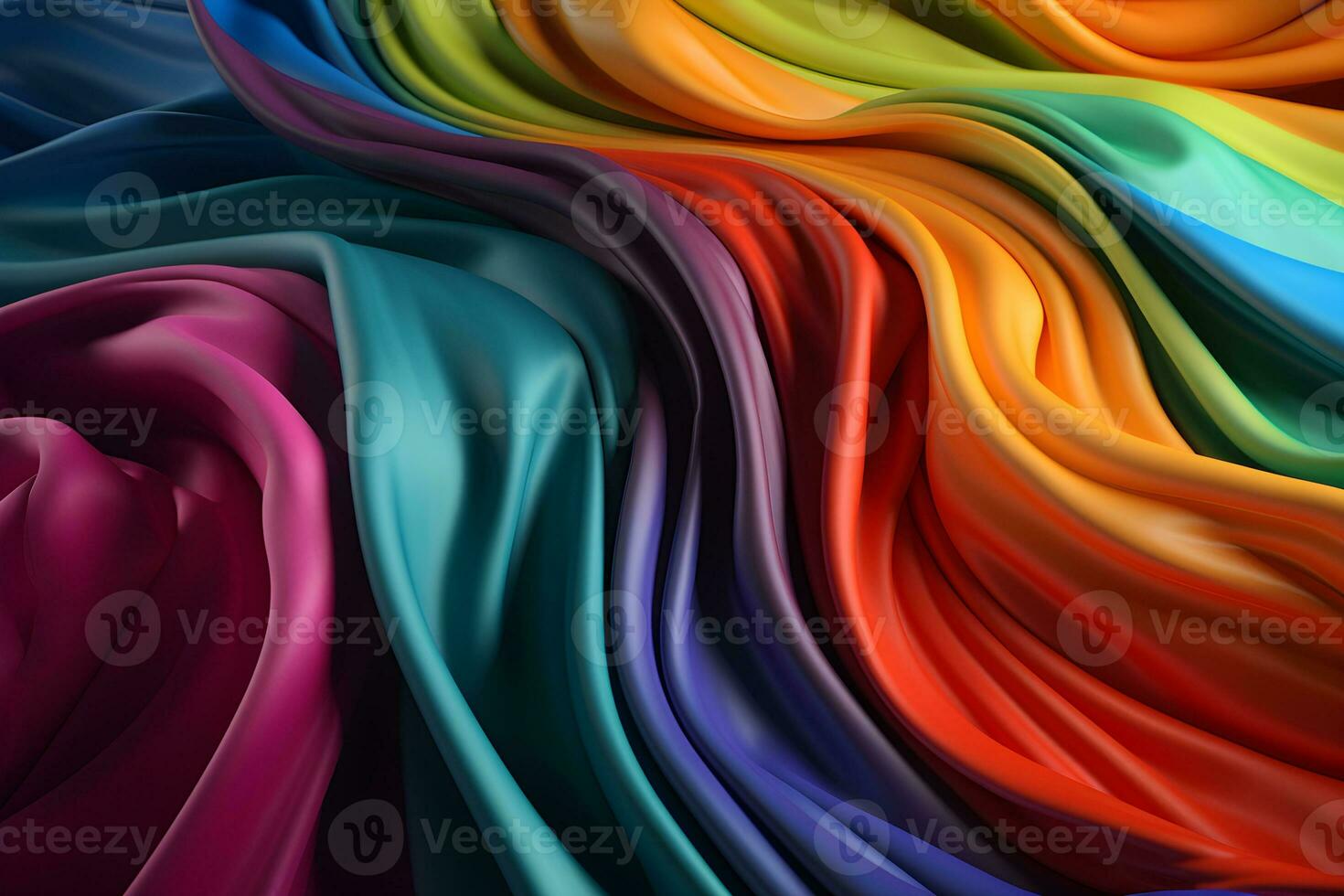 abstract background of rainbow silk photo