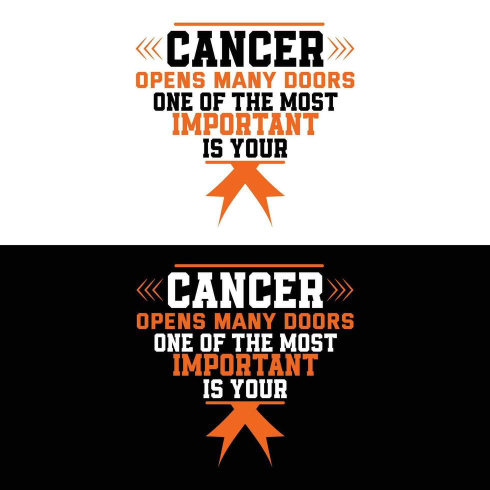 Cancer Opens Many Doors One Of The Most Important Is Your 1 vector