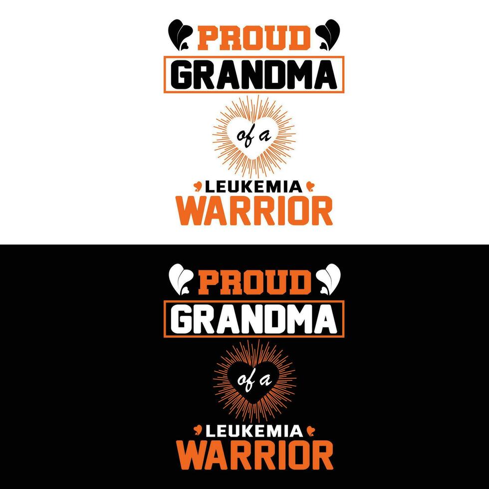 Proud Grandma Leukemia Warrior vector