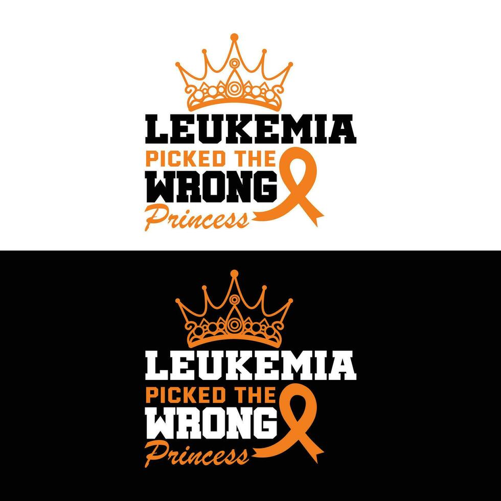 Leukemia Picked The Wrong Princess vector