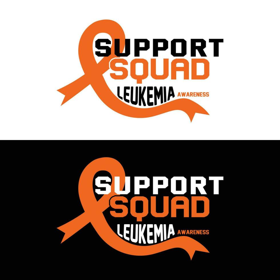 Support Squad Leukemia Awareness vector