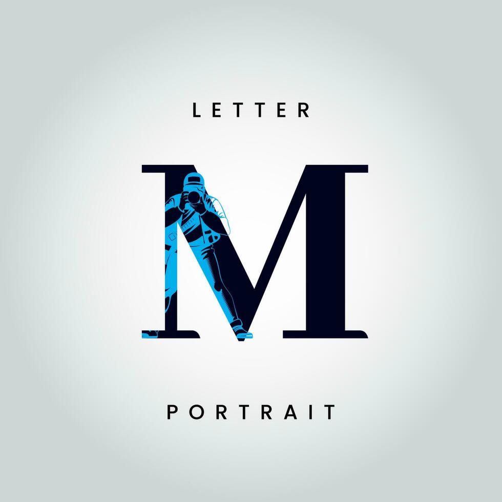 M letter logo design vector