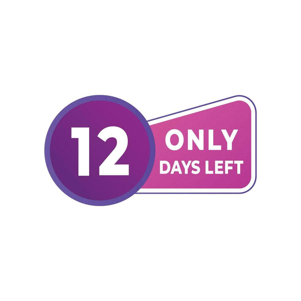 day left countdown discounts and sale time. day left sign label vector illustration