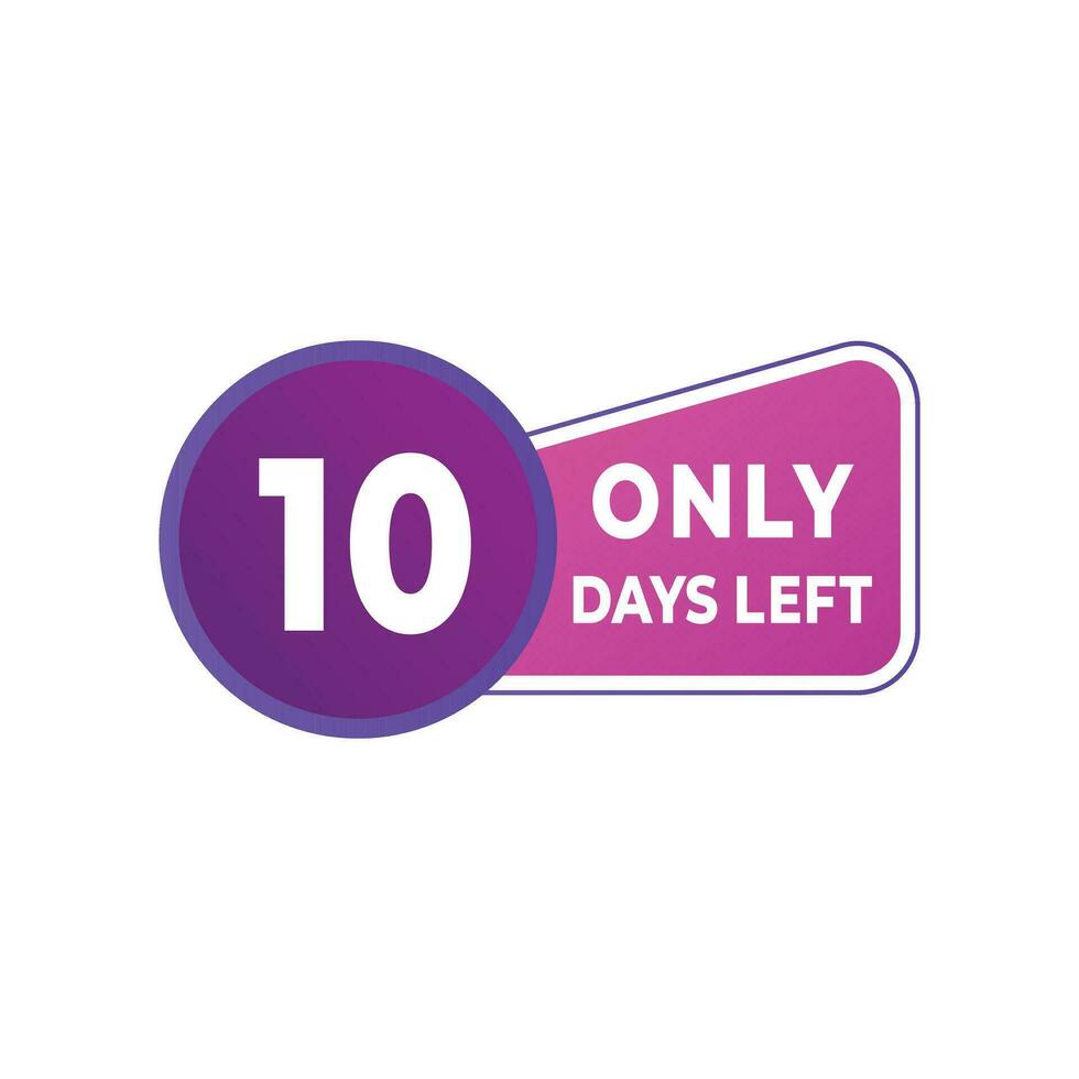 day left countdown discounts and sale time. day left sign label vector illustration