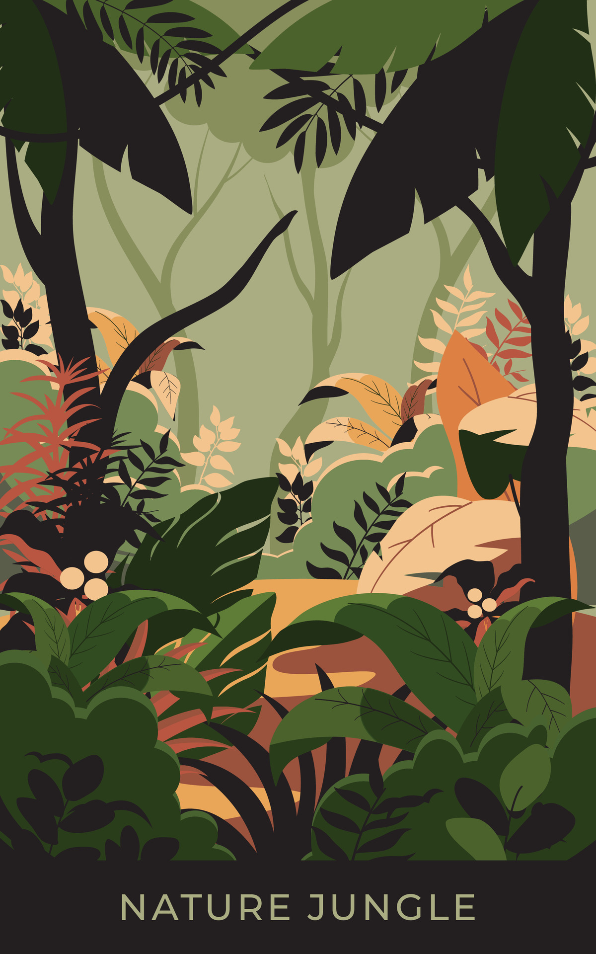 Jungle landscape nature 28632410 Vector Art at Vecteezy