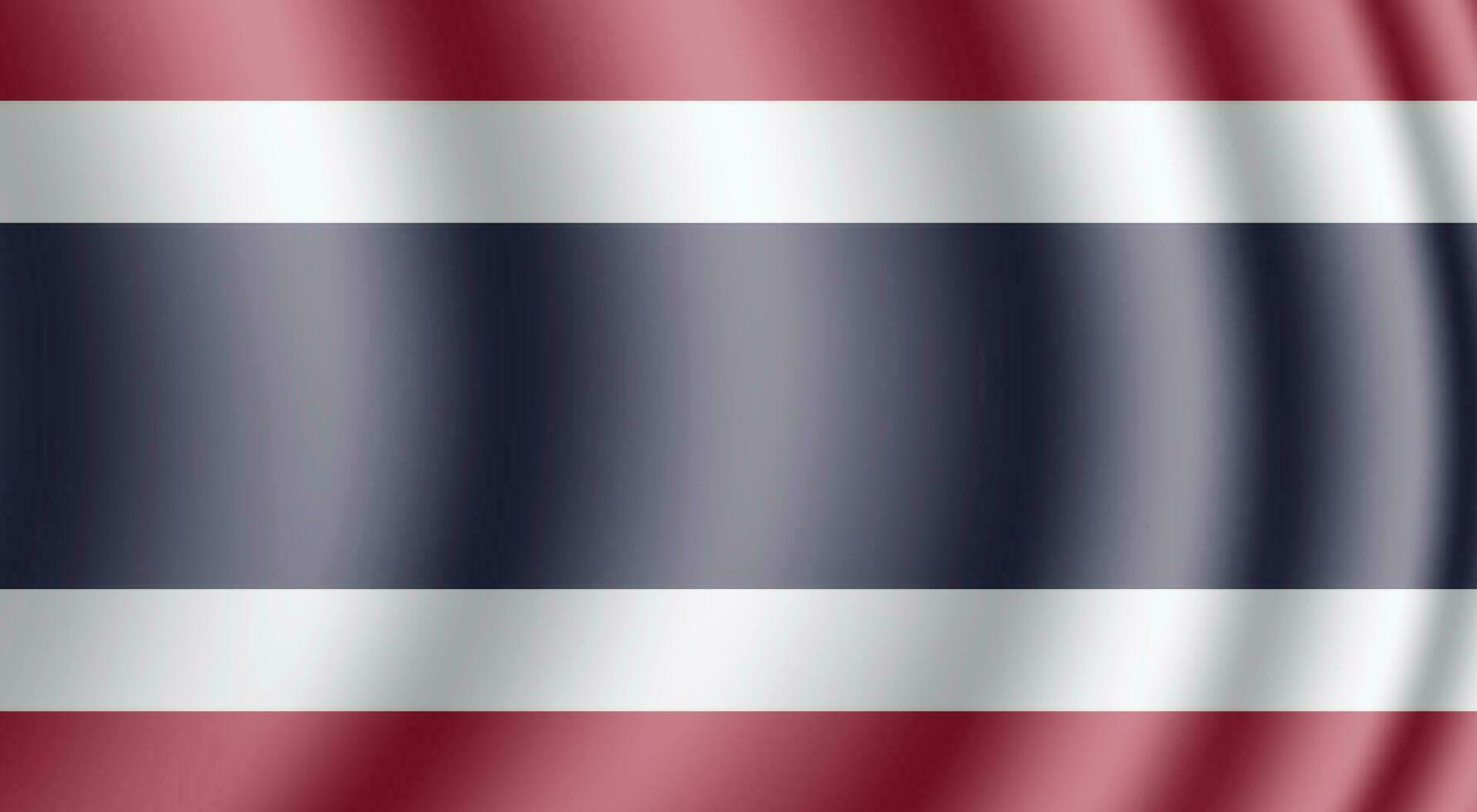 Thailand wavy flag nation vector background design