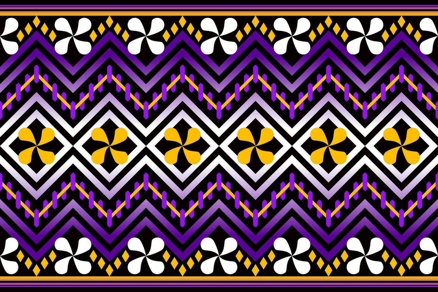 Colorful geometric ethnic seamless pattern designed for background, wallpaper, traditional clothing, carpet, curtain, and home decoration. vector