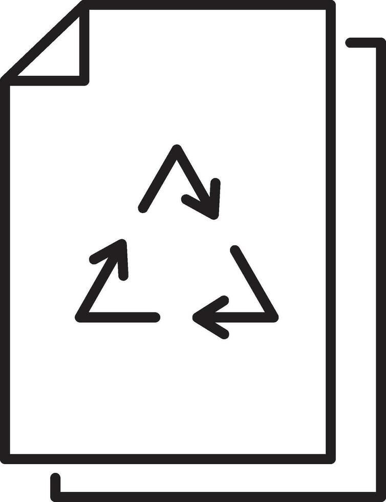 vector papers with recycle symbol. reusing papers for saving trees. arrows on papers vector illustration on white background.