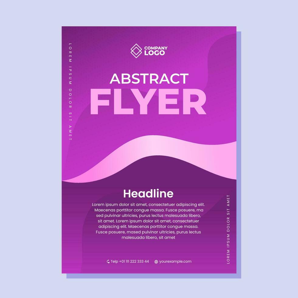 Abstract flyer design vector