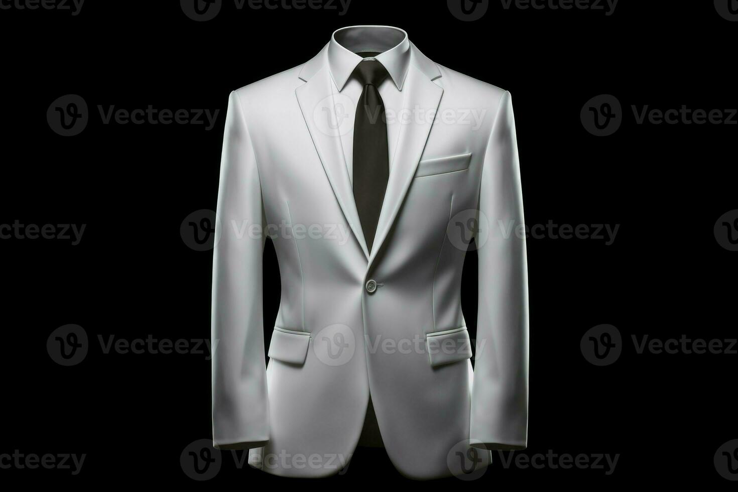 Elegant men white suit concept. Generate Ai photo