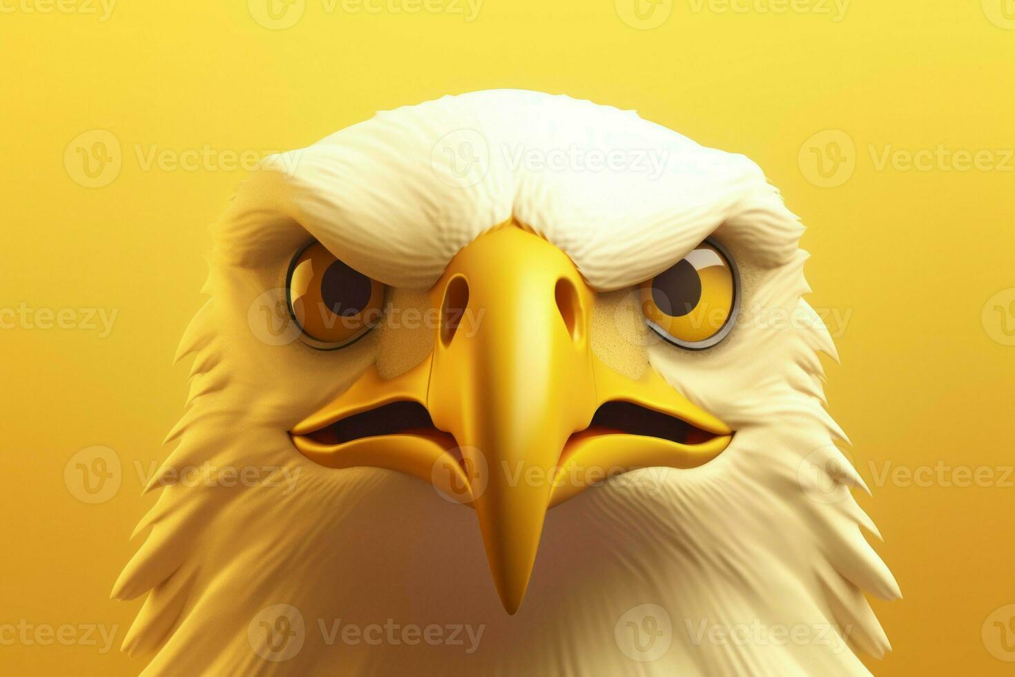 Eagle bird portrait closeup. Generate Ai photo
