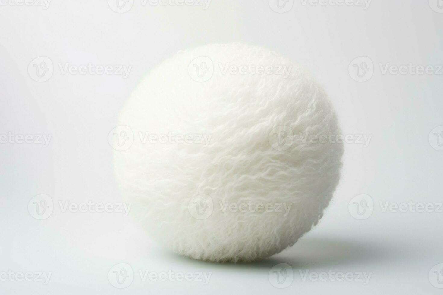 Spherical cotton fluff visual representation. Generate Ai photo