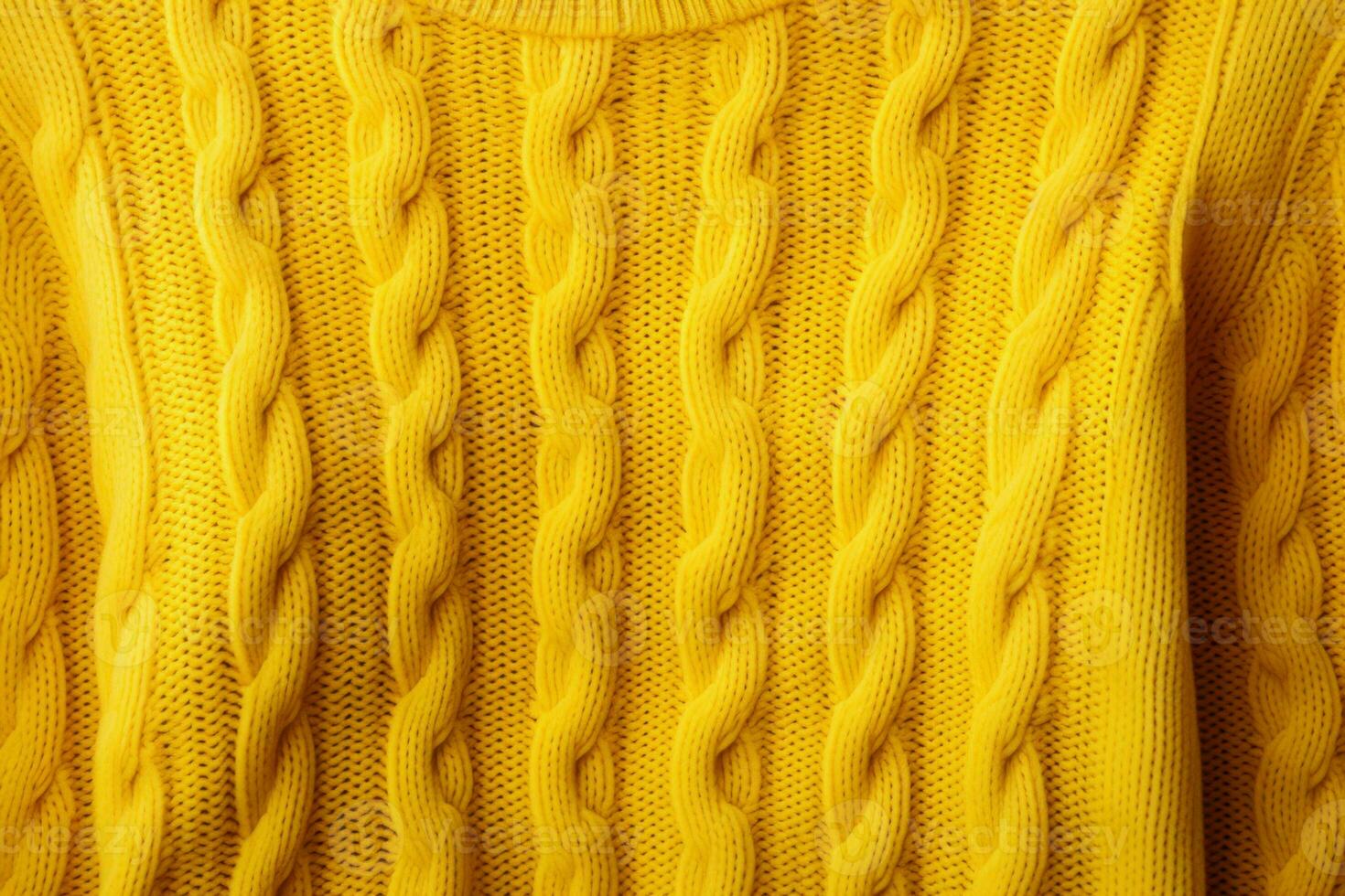 Yellow sweater pattern. Generate Ai photo