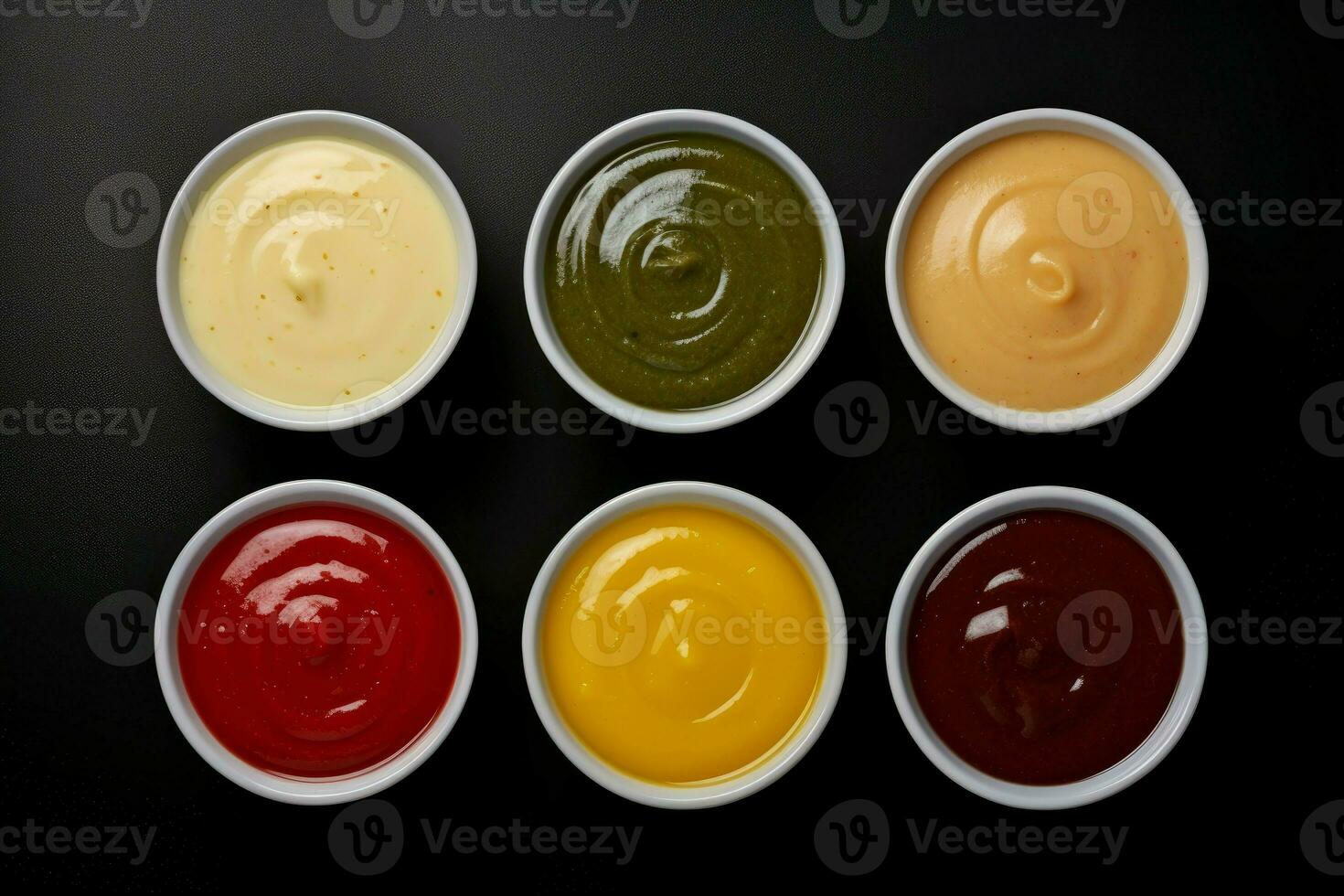 Different sauces. Generate Ai photo