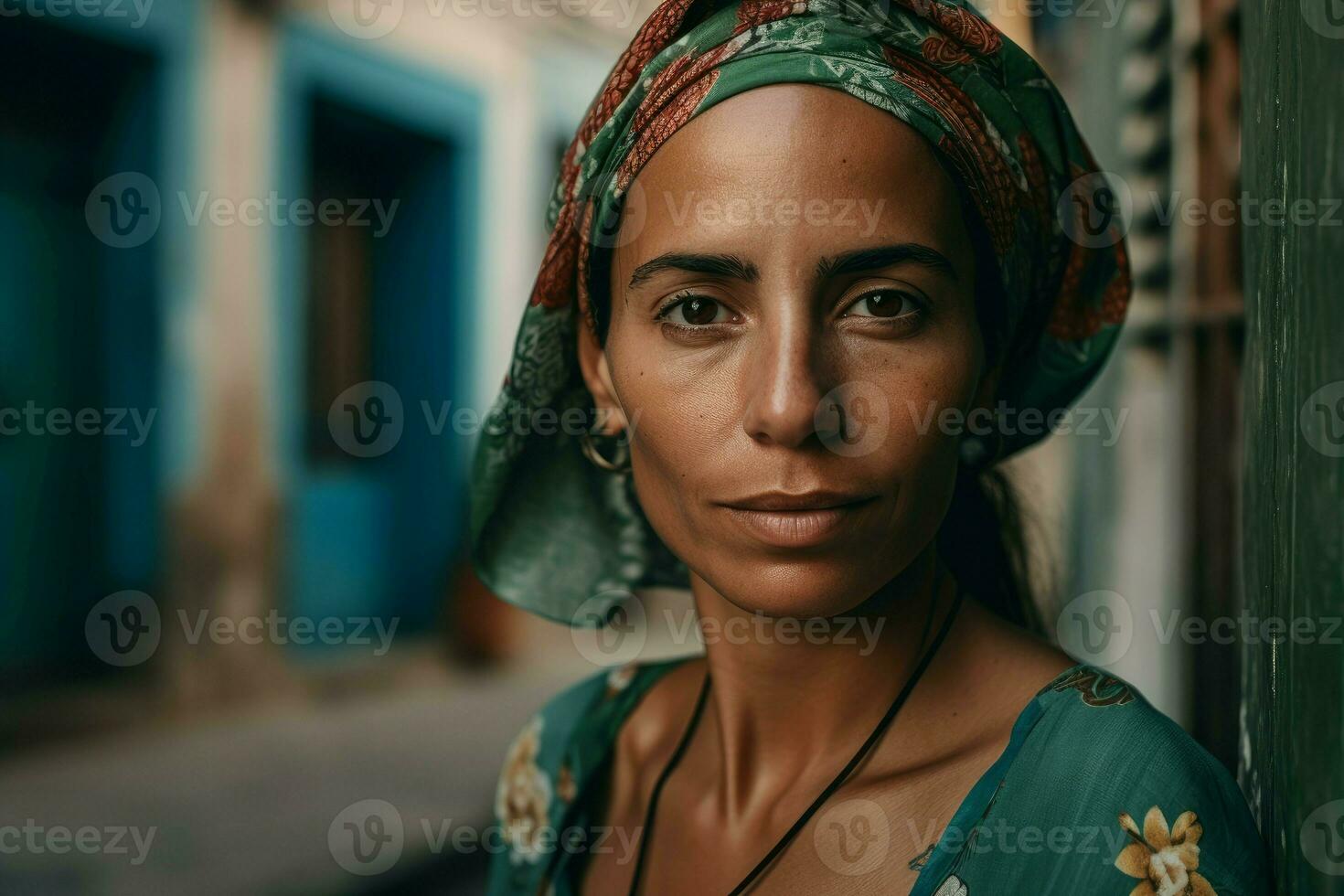 Cuban woman photo. Generate Ai photo