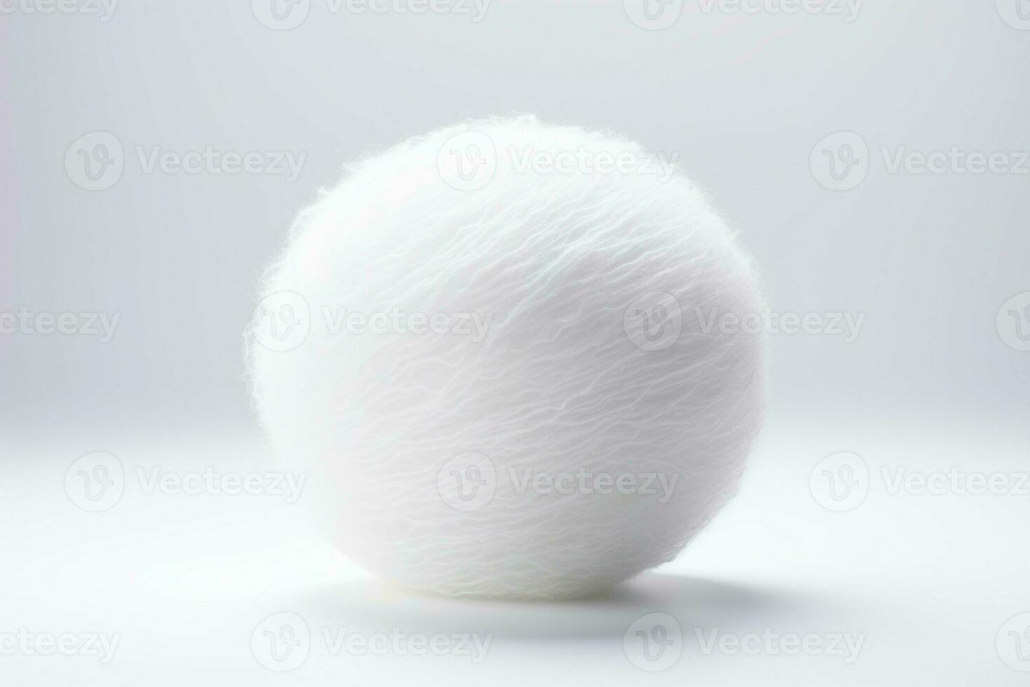 Round ball of bleached yarn. Generate Ai photo