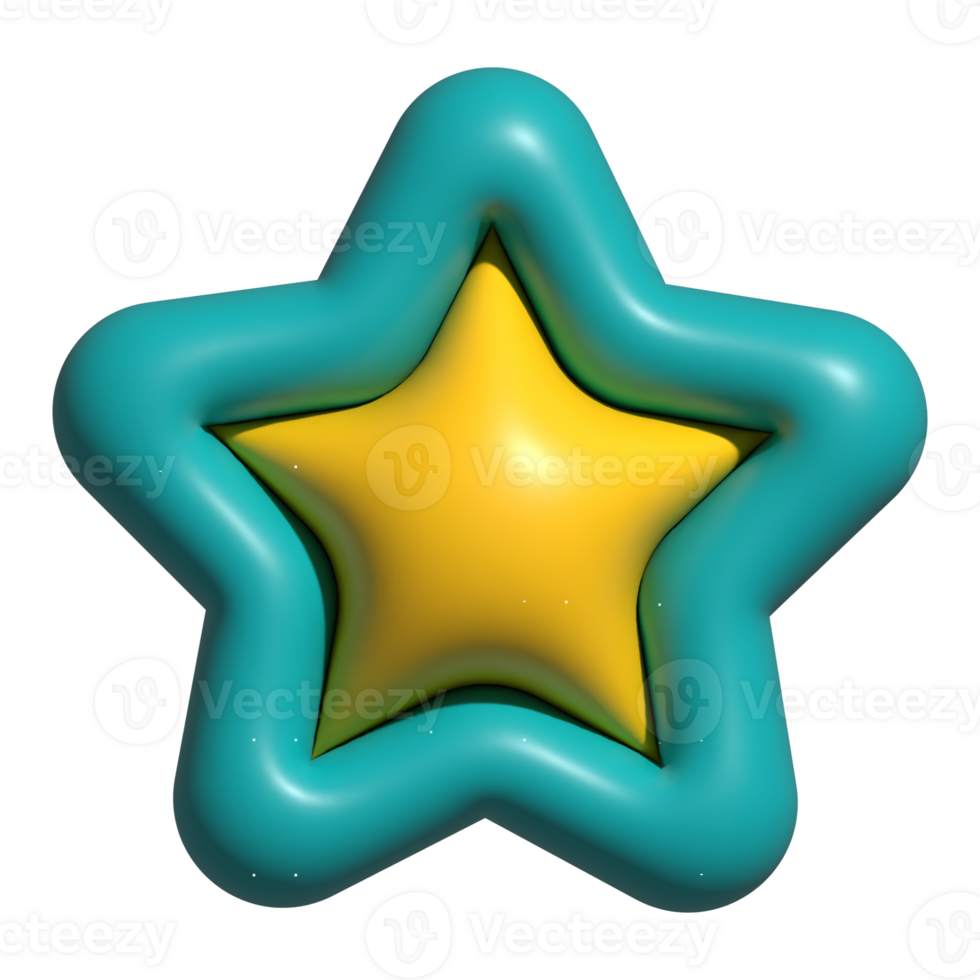 3d süß Star png