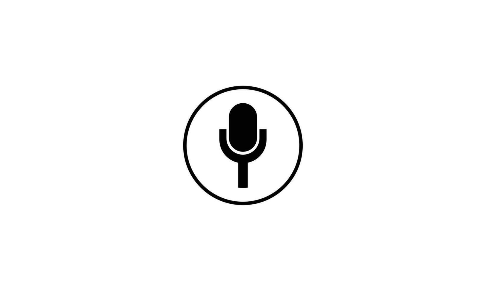 Microphone Icon Isolated on white background vector