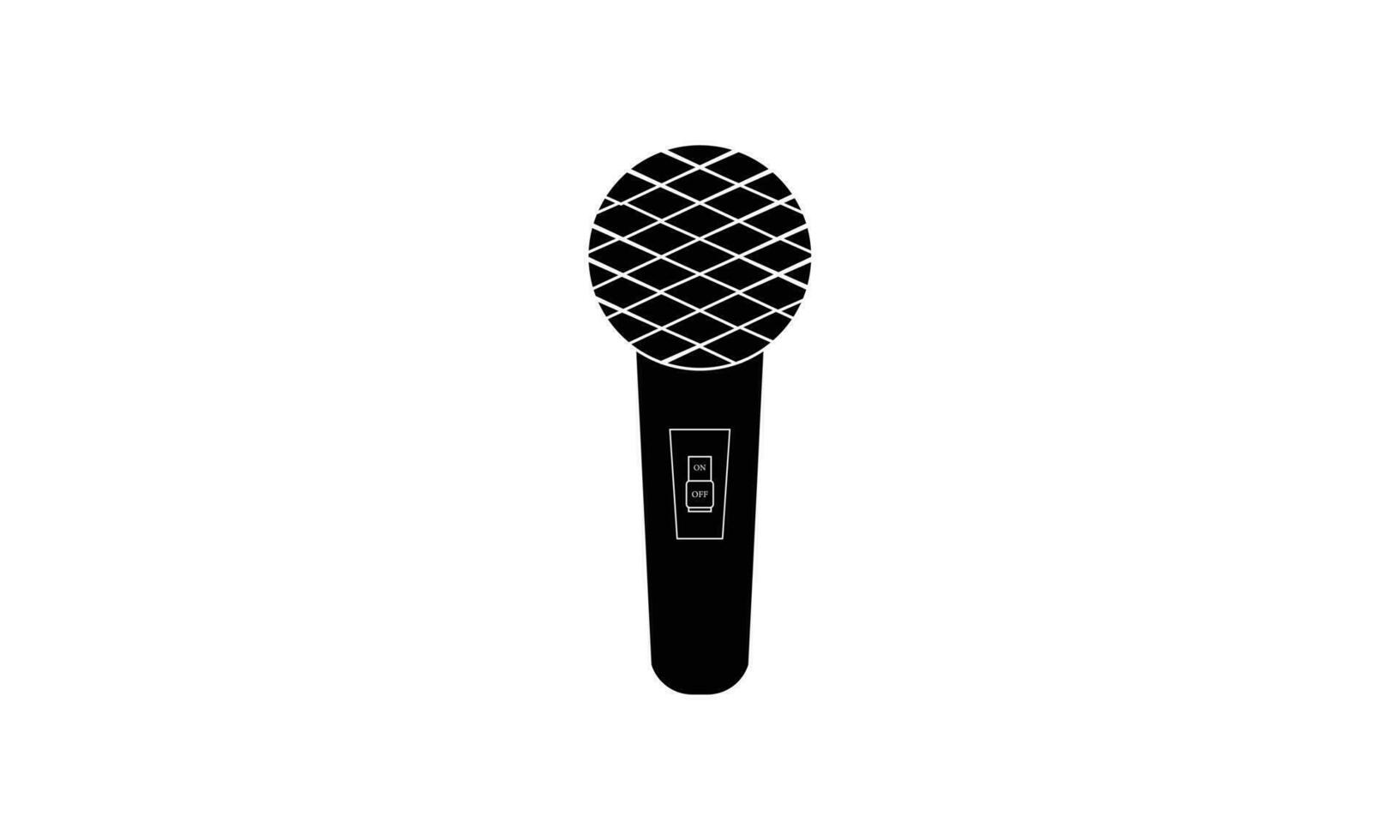 Microphone Vector Isolated on white background