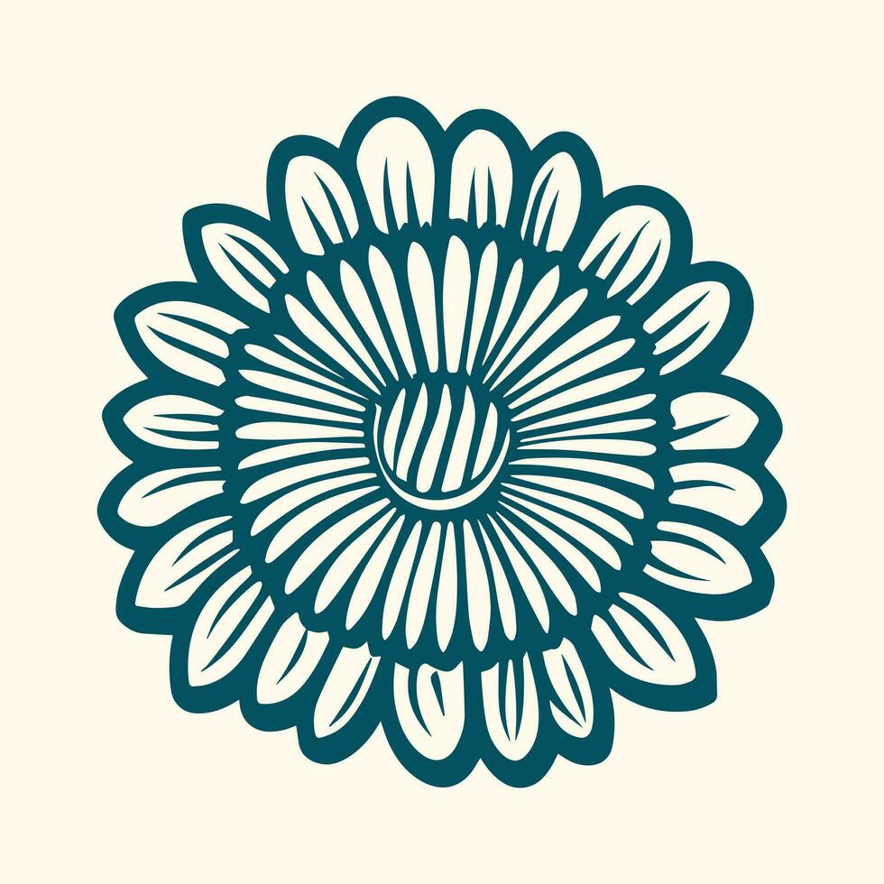 Flower coloring page vector. Flower line art white background, Cute flowers printable coloring page, Vector flower page for coloring, Outline magnolia