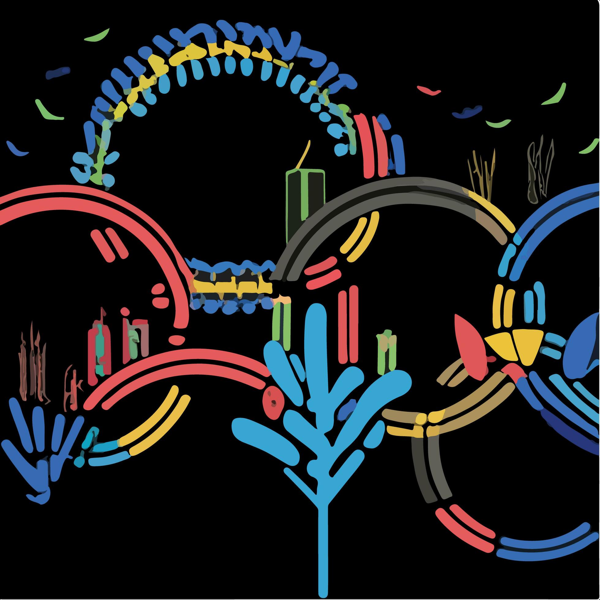 olímpico juegos en París 2024. olímpico fuego en París, París, franco
