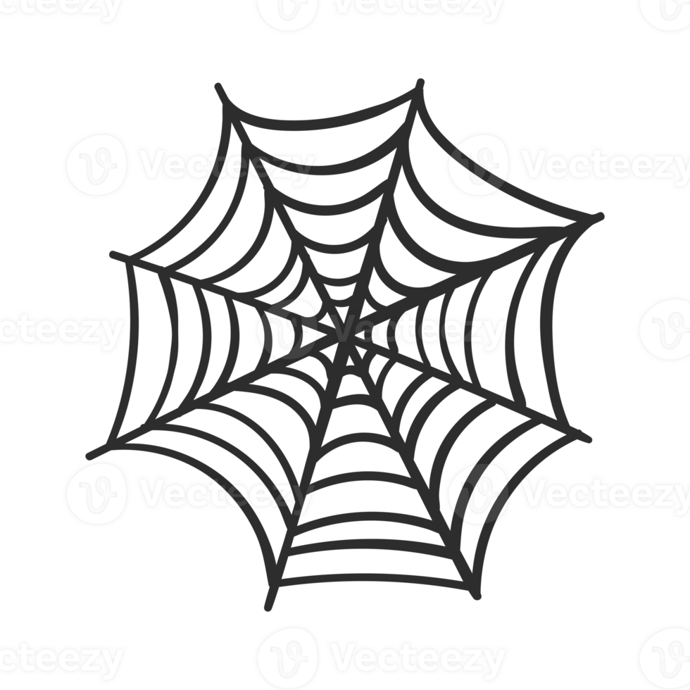 Spooky Spider Web Clipart PNG