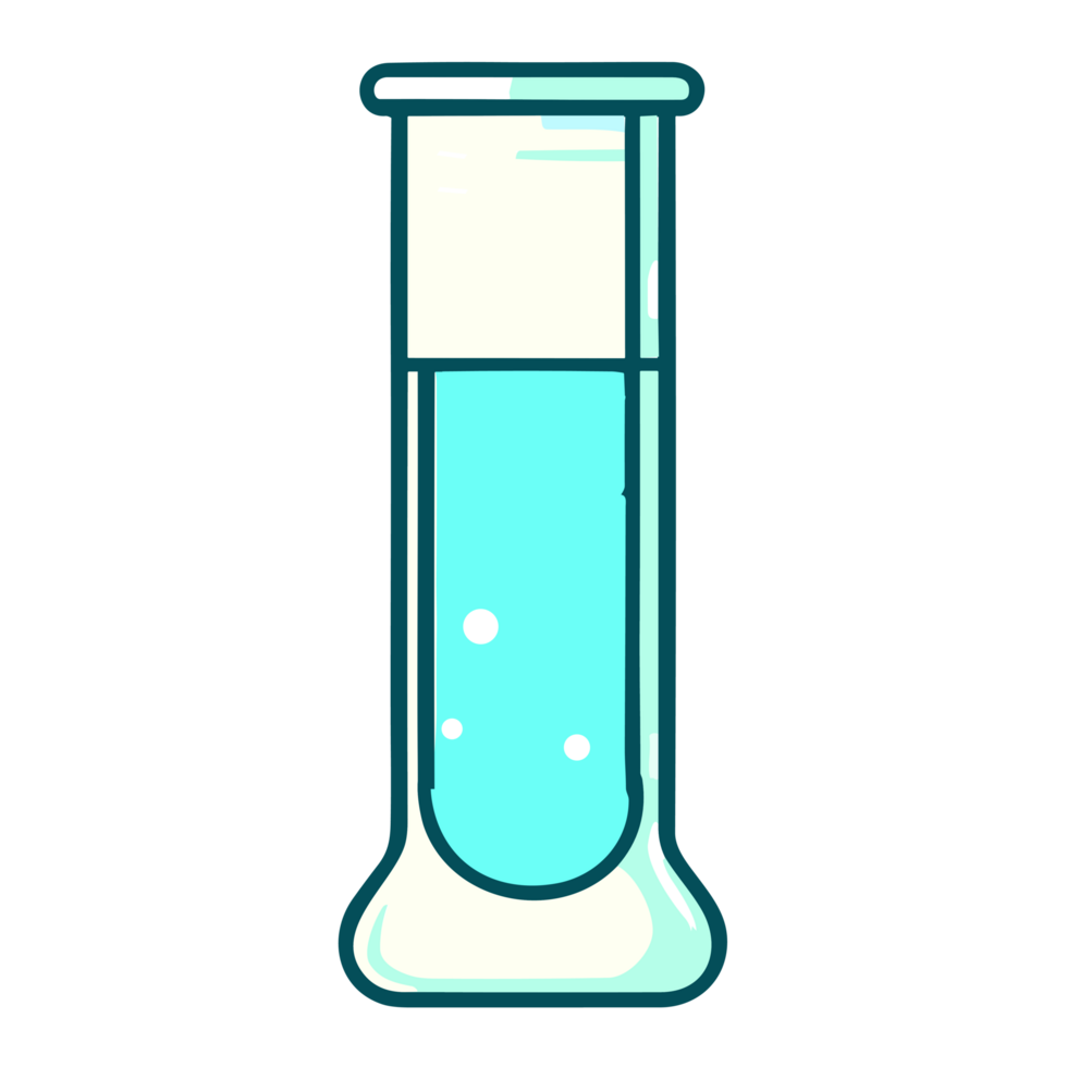 Test tube icon,Chemistry lab flask, science AI GENERATIVE png