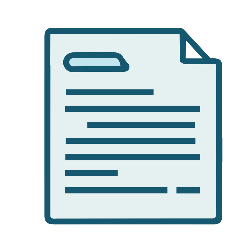Document file icon. Paper doc sign,AI GENERATIVE png