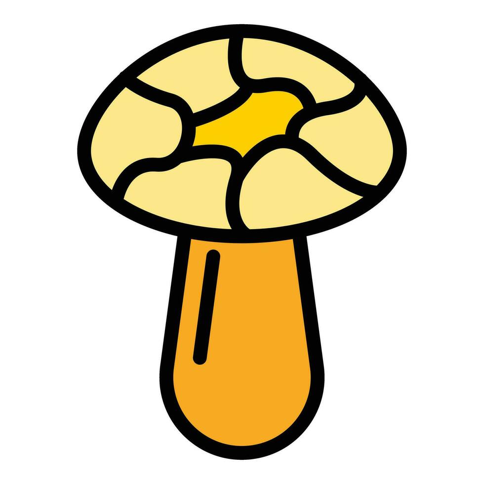 Agriculture mushroom icon vector flat