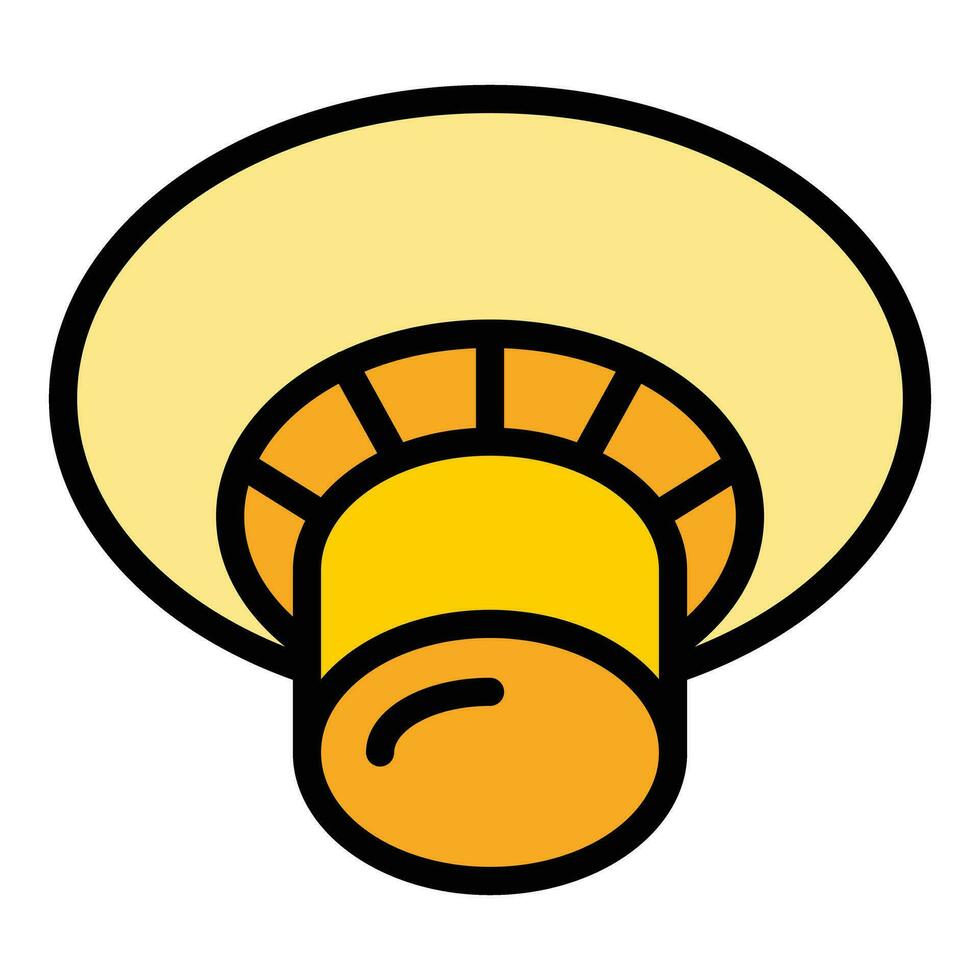 Fungus mushroom icon vector flat