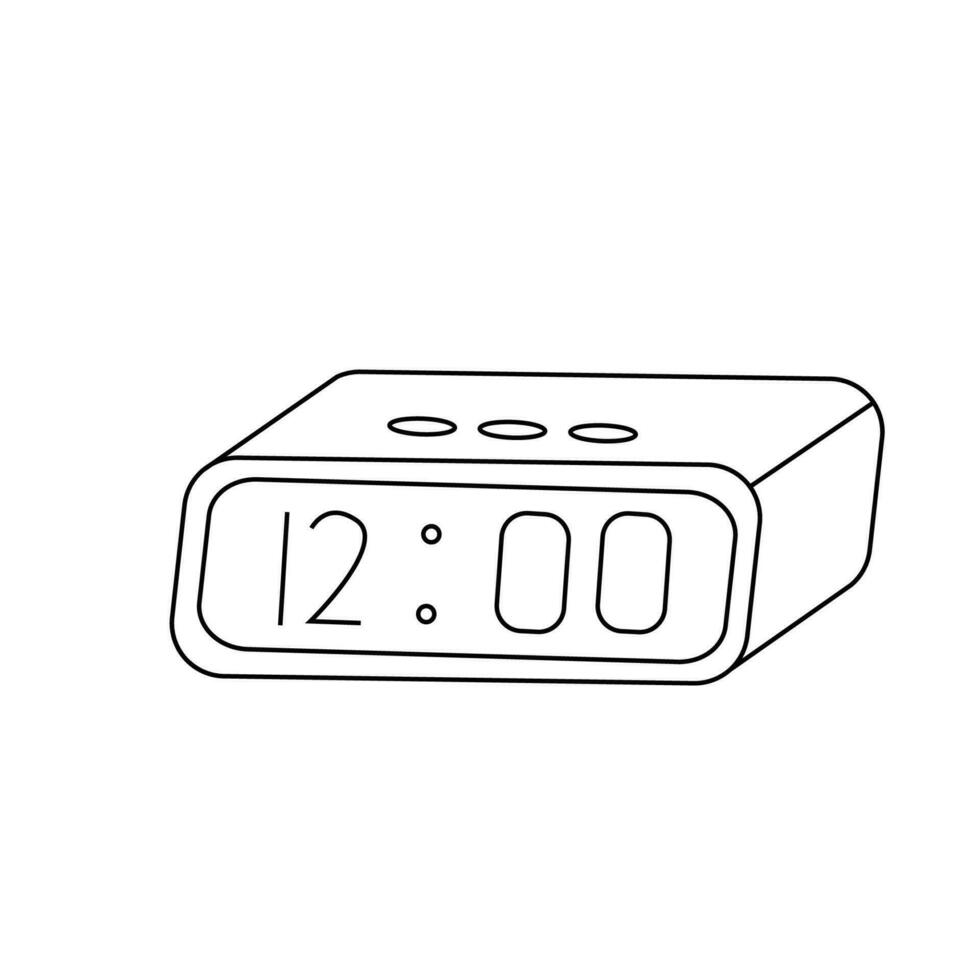 Vector illustration of an alarm clock.