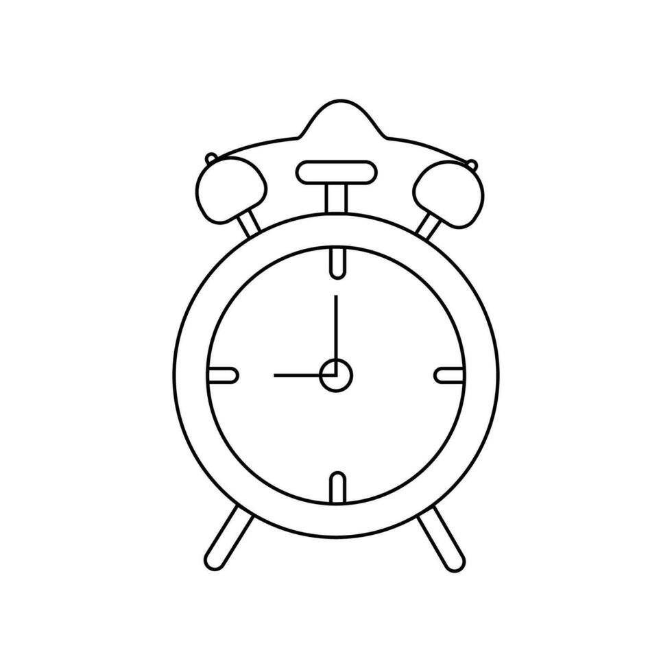 Vector illustration of an alarm clock.