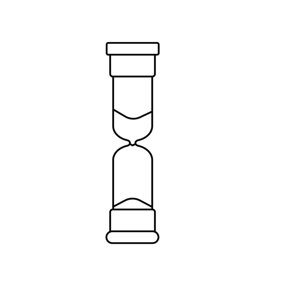 Vector illustration of an hourglass.