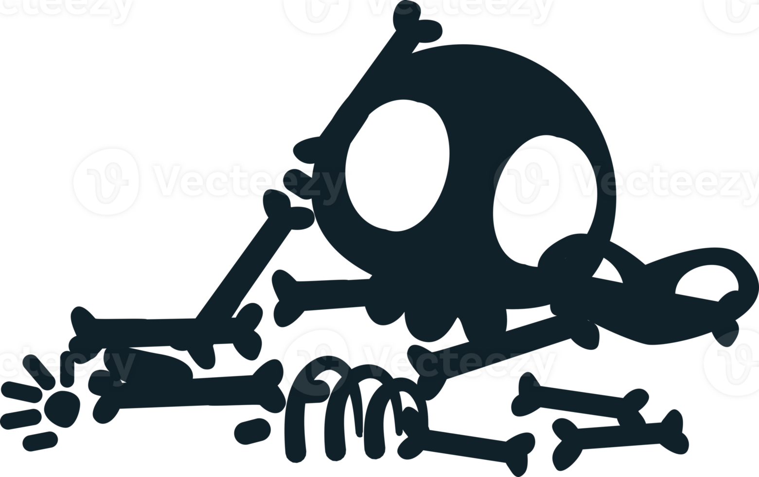 skeleton halloween silhouette png