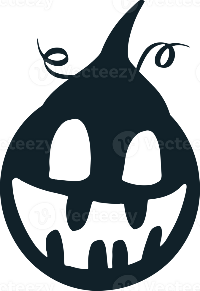 pumpkin spooky halloween silhouette png