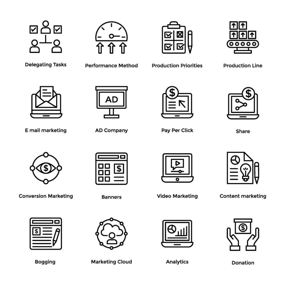 Vector Icons of Business 13