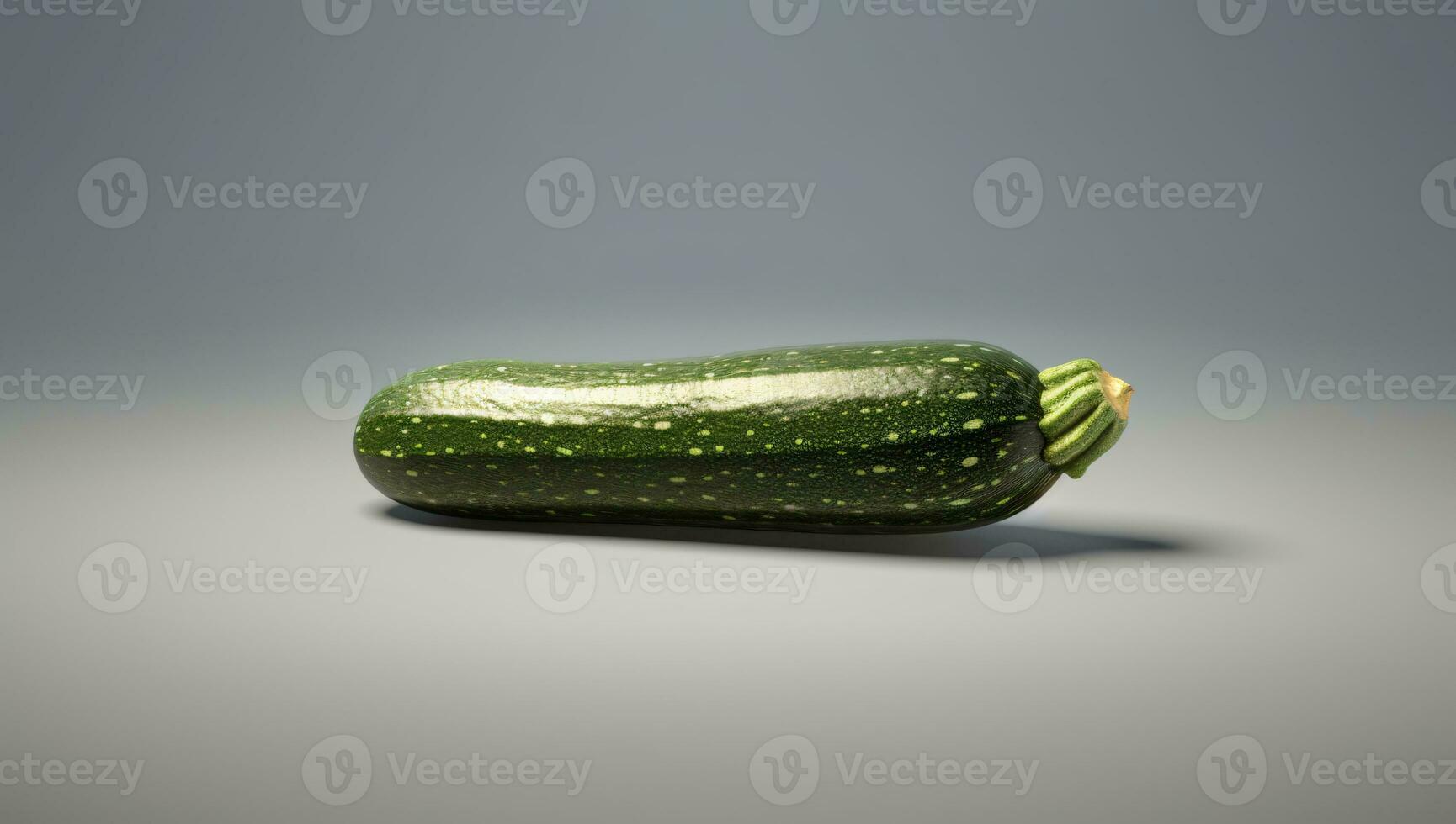Organic Green Zucchini isolated on a white background photo