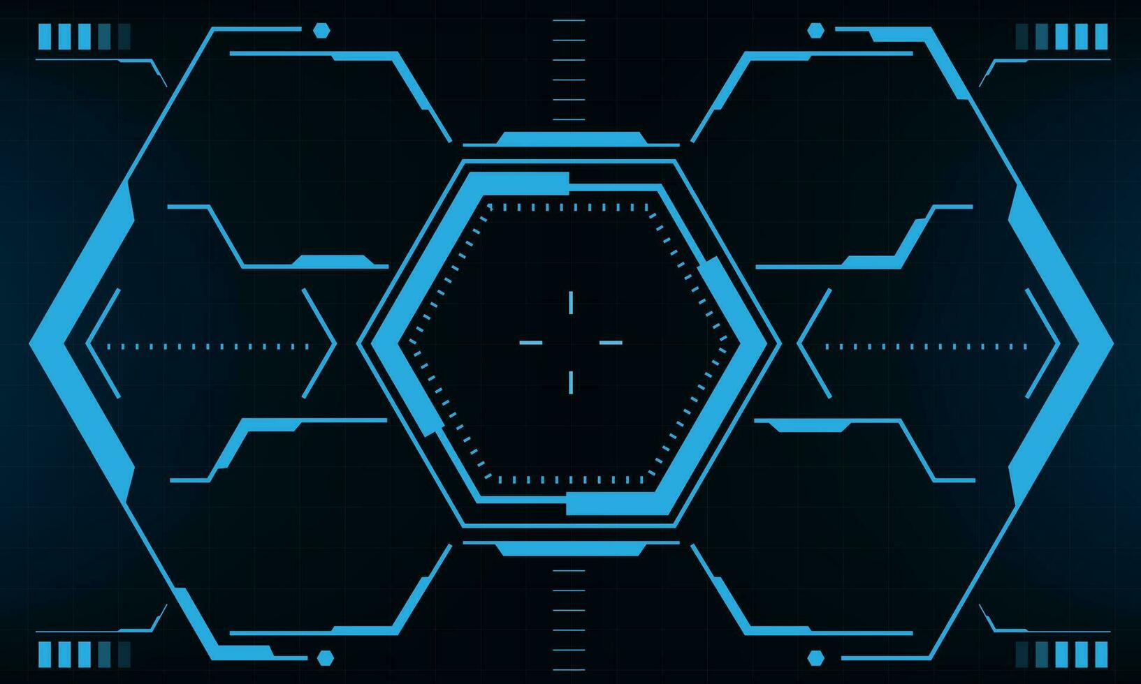 hud ciencia ficción interfaz pantalla ver azul geométrico diseño virtual realidad futurista tecnología creativo monitor vector